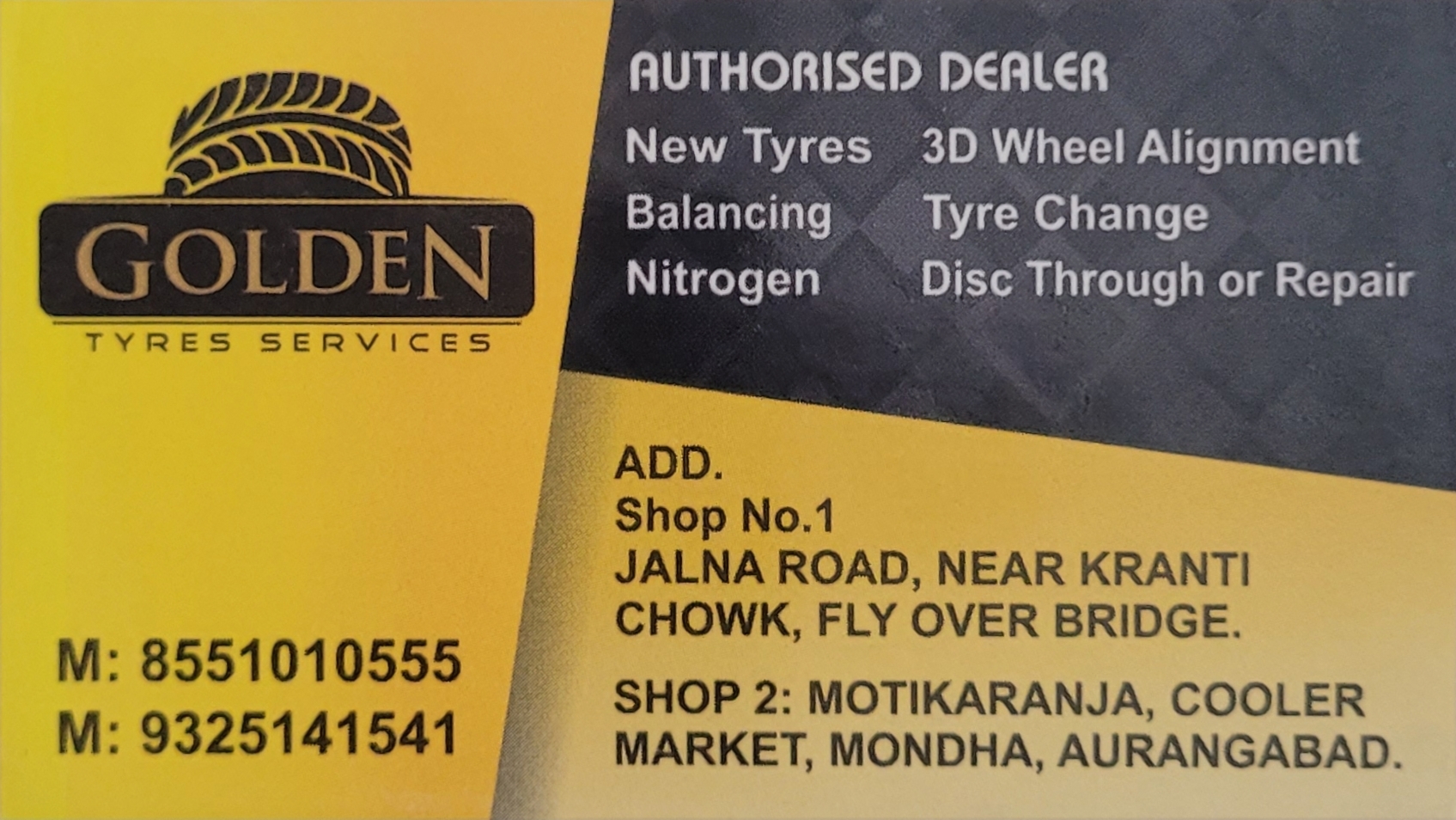 Golden tyres services 
